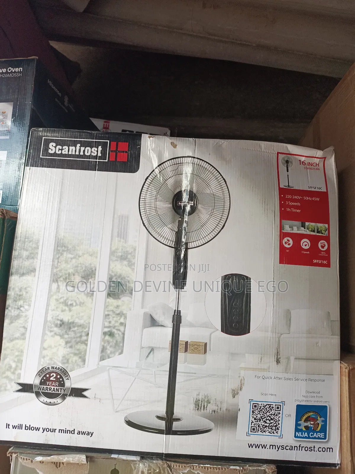 Scanfrost Standing Fan, 16 Inches
