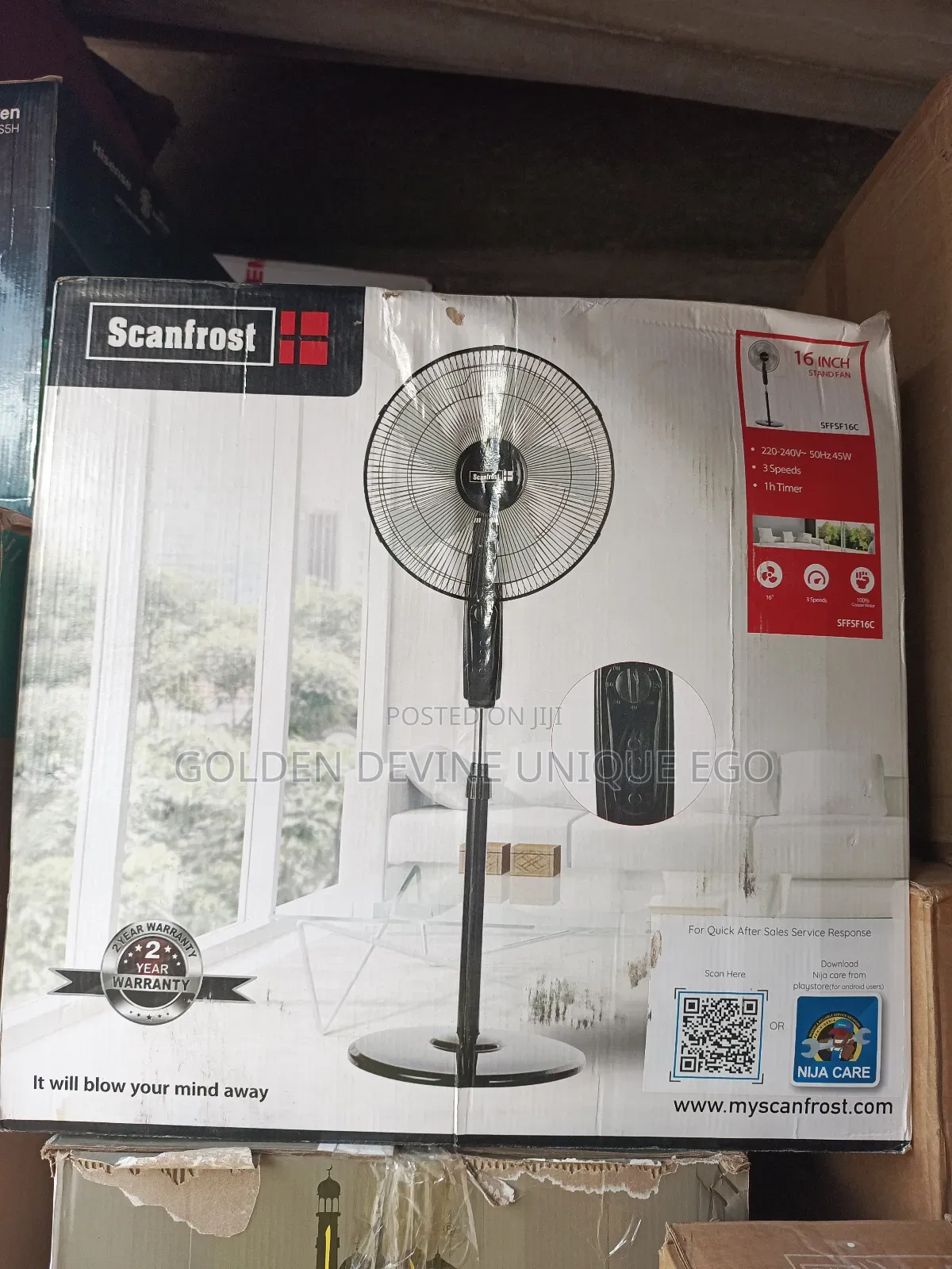 Scanfrost Standing Fan, 16 Inches