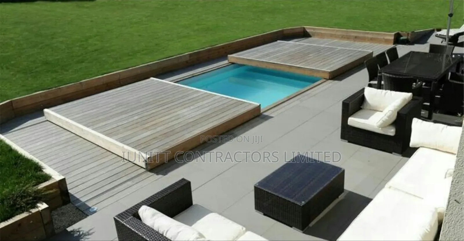 Automatic Motorized Remote Control Swimming Pool Deck Cover
