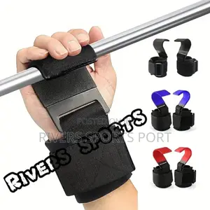 Heavy Duty Wrist Straps Deadlift Gym Weightlifting Hook