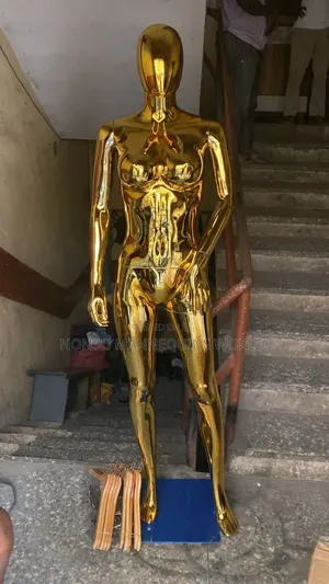 Female Size 10 Yellow Gold Display Mannequin