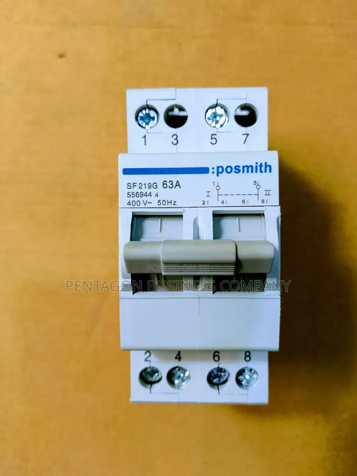 2pole Posmith Changeover Breaker (63ahms)