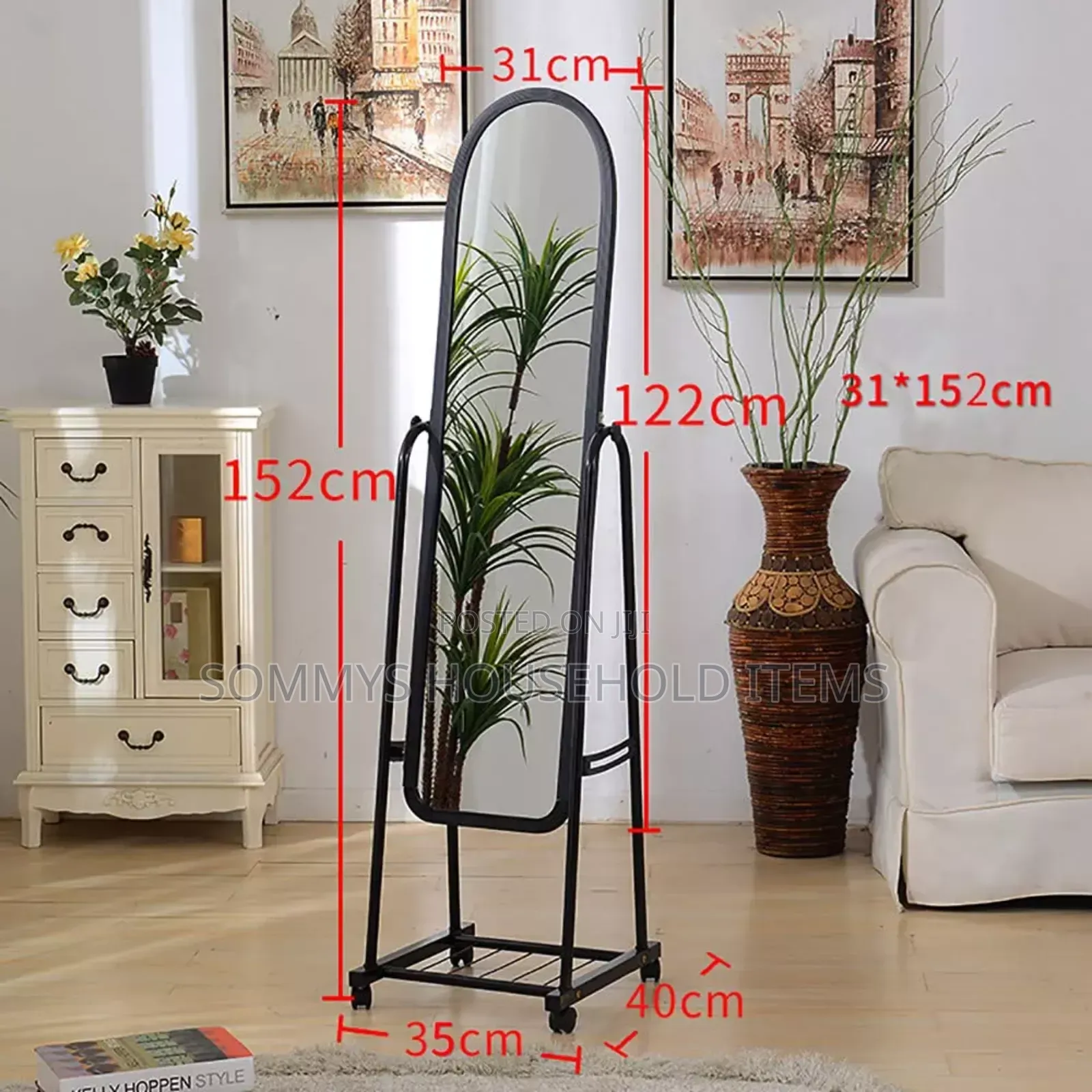 Movable Standing Dressing Mirror