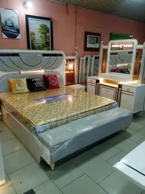 High Quality Bed and Foam With Dresser.