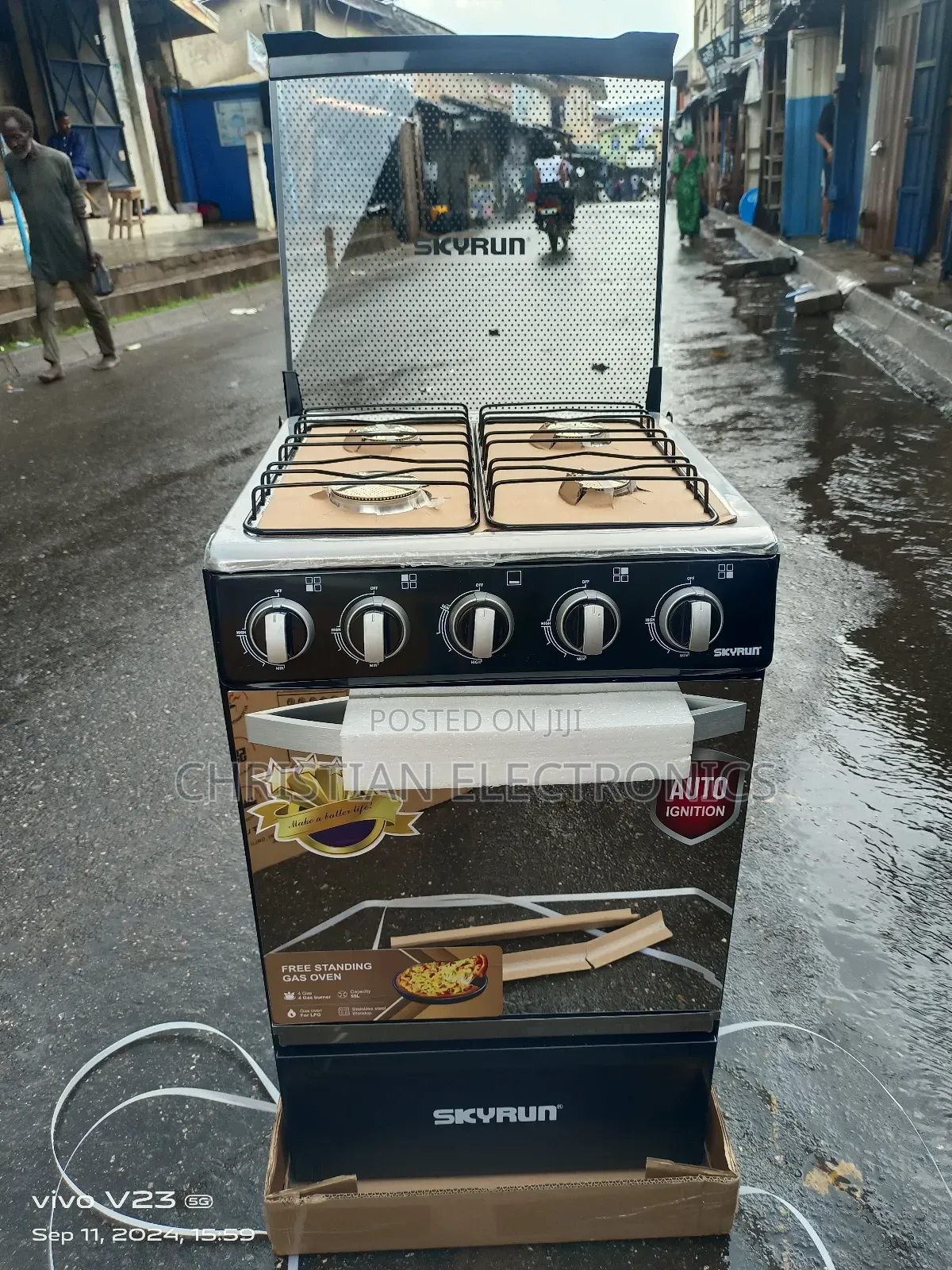 Skyrun 50×50 4+0 Gas Cooker With Oven Automatic Ignation