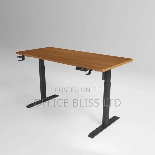 Adjustable Eletric Standing Desk Wooden Top