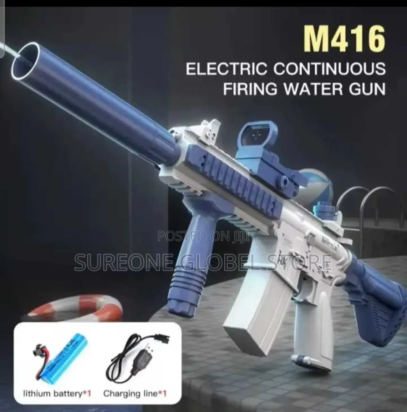 M416 Manual Electric Water Gun With Continuous Return