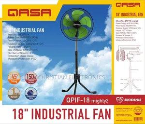 QASA 18" Industrial Fan Brand New