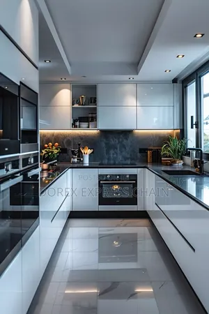 Elegant Kitchen Cabinet With Luxury Finishing.