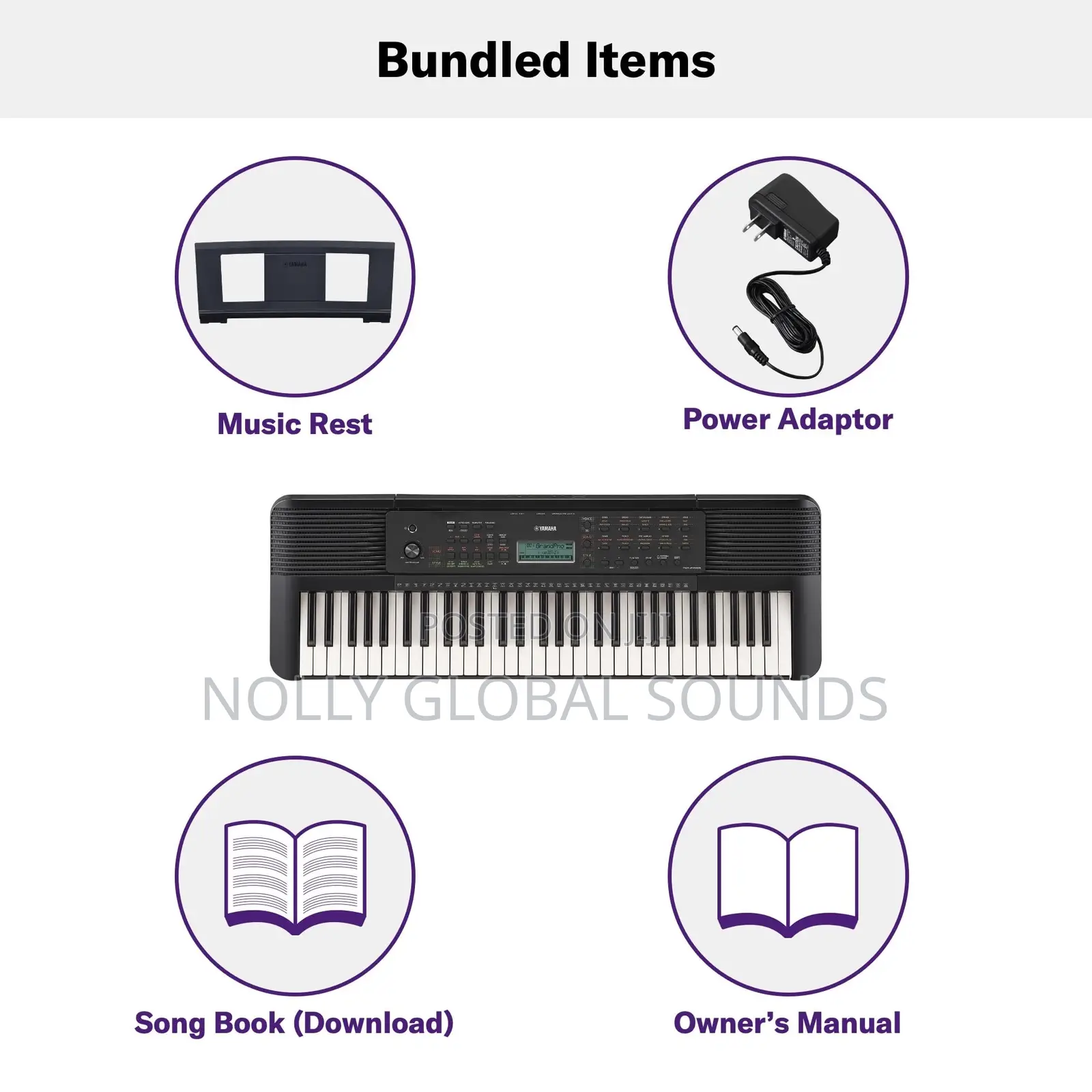 Yamaha Psr-e283 Portable Keyboard 61 Keys, Black