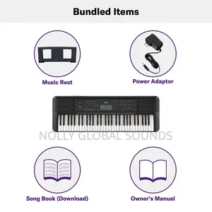 Yamaha Psr-e283 Portable Keyboard 61 Keys, Black