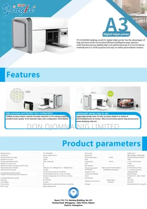 Uv A3max Digital Inkjet Printer