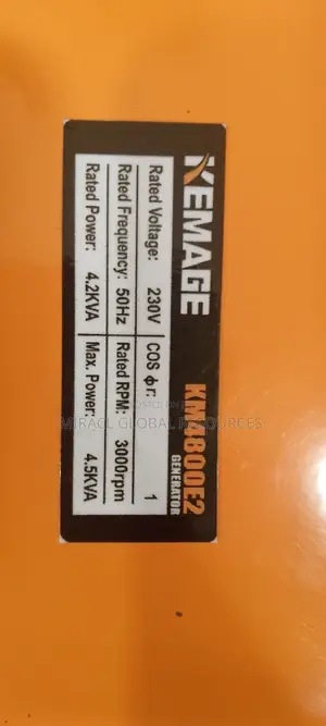 Kemage Generator 100% Copper 4kva 4.5kva