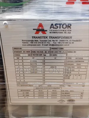 500kva/33kv Astor High Quality Transformer With 100% Copper