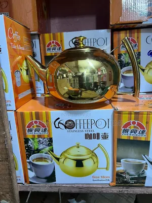 2L Gold Silver Coffee Pot or Kettle