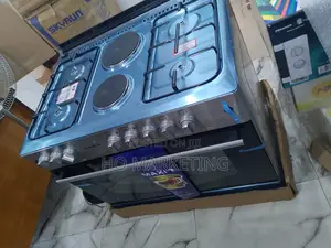 Efficient Maxi 60* 90 [4+2]Inox Gas Cooker