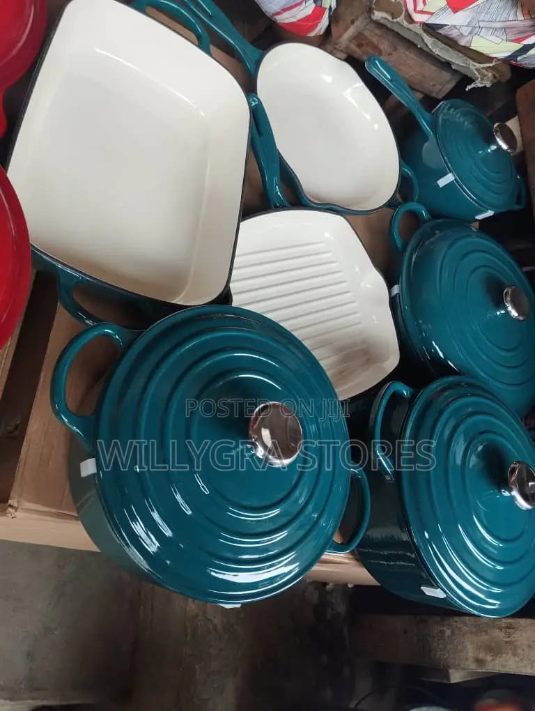 7 Set Quality Cast Iron Pots
