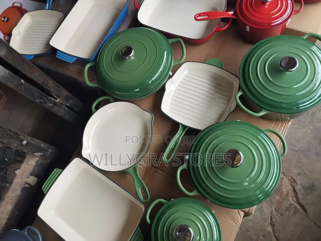 7 Set Quality Cast Iron Pots