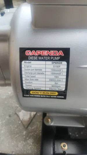 6" Water Pump/Pumping Machine (Capenda)