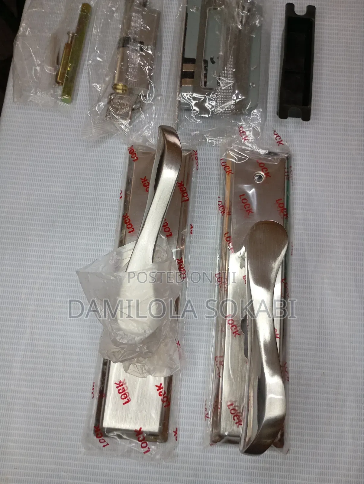 Matte Stainless Steel Original Handle With Lock and Key Set