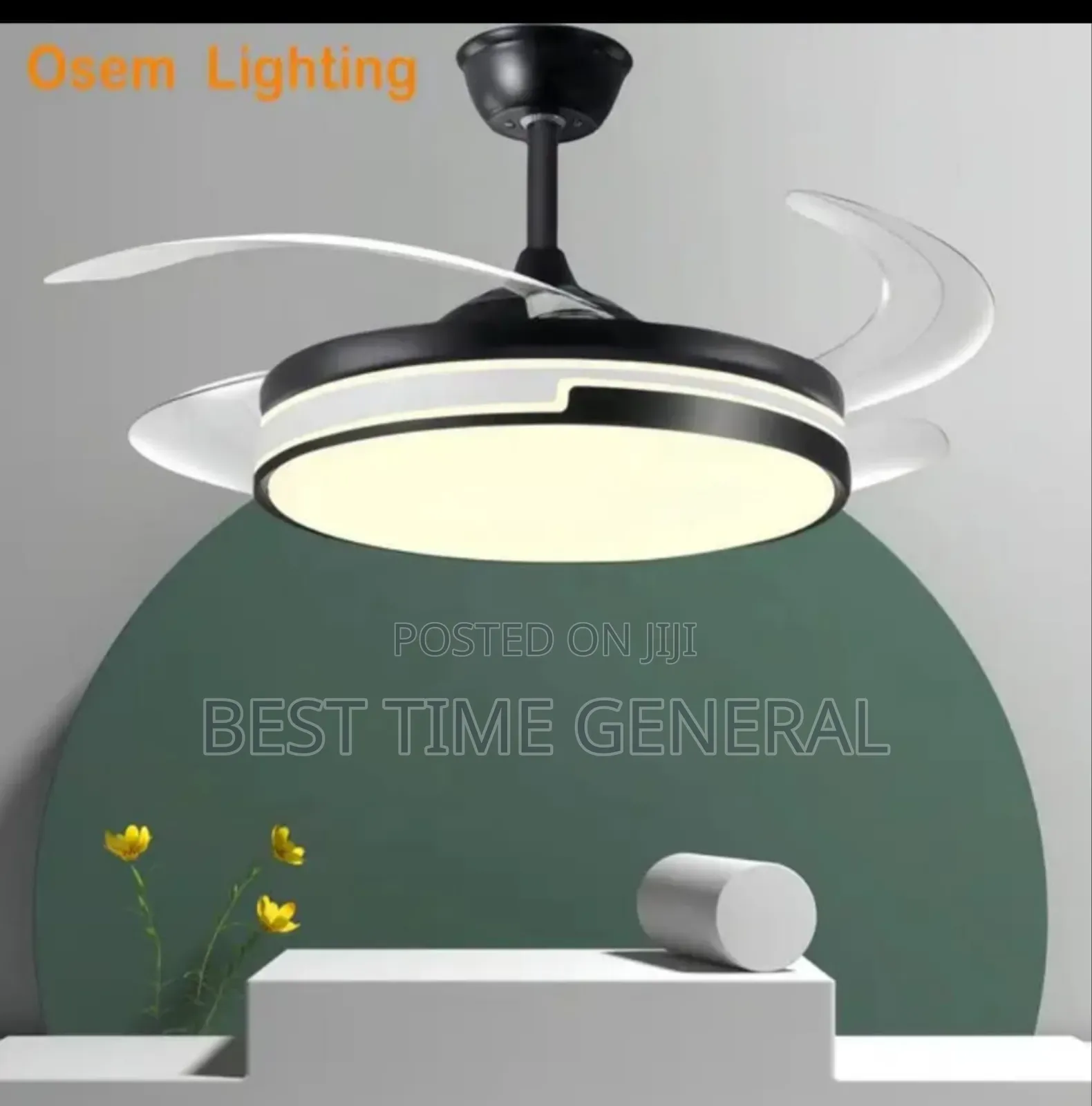 Exclusive Crystal Light Fan