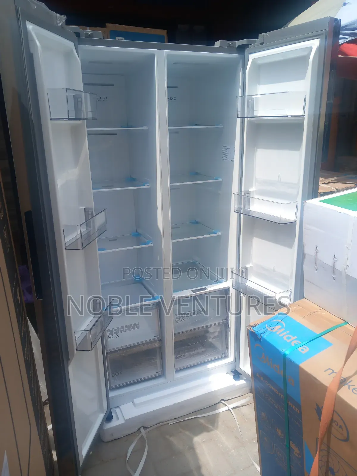 Original Midea Side by Side Refrigerator 100%Copper