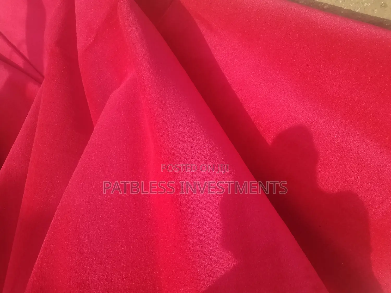 Plain Red Rug Ambassador, #8000 Per SQM
