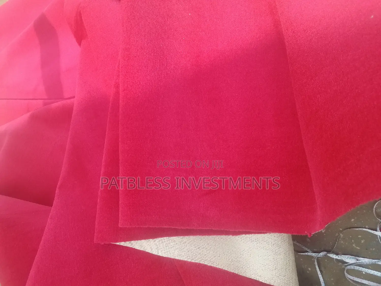 Plain Red Rug Ambassador, #8000 Per SQM