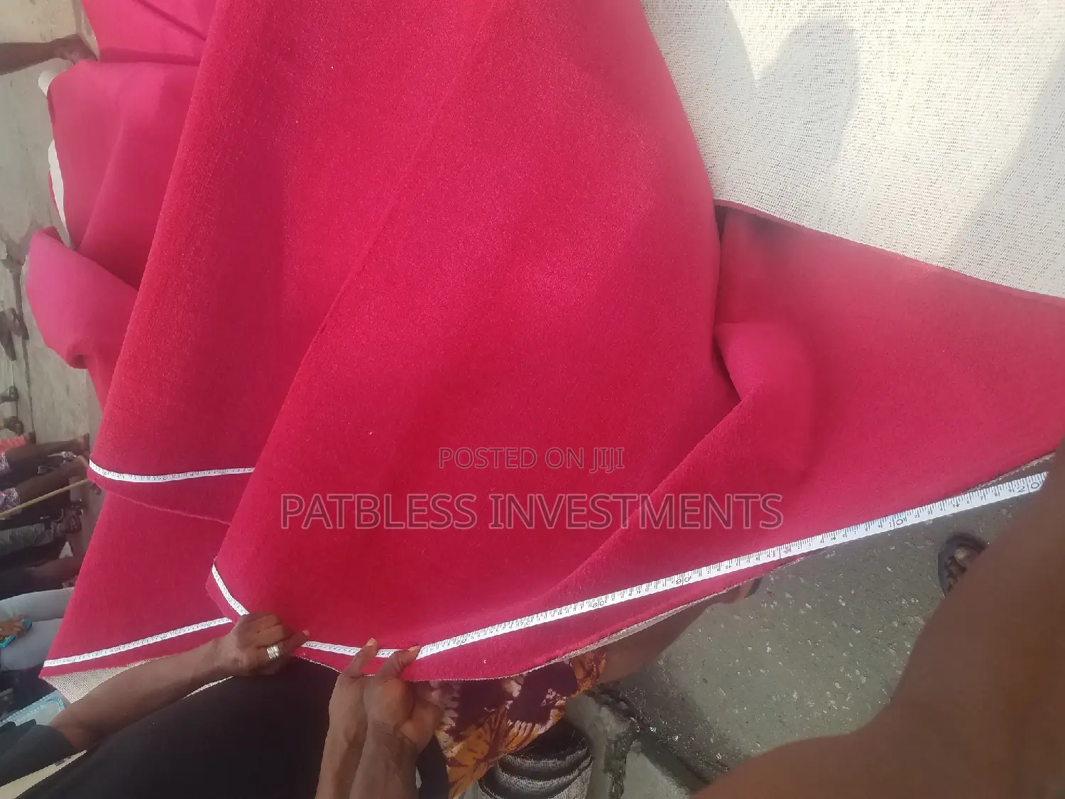 Plain Red Rug Ambassador, #8000 Per SQM