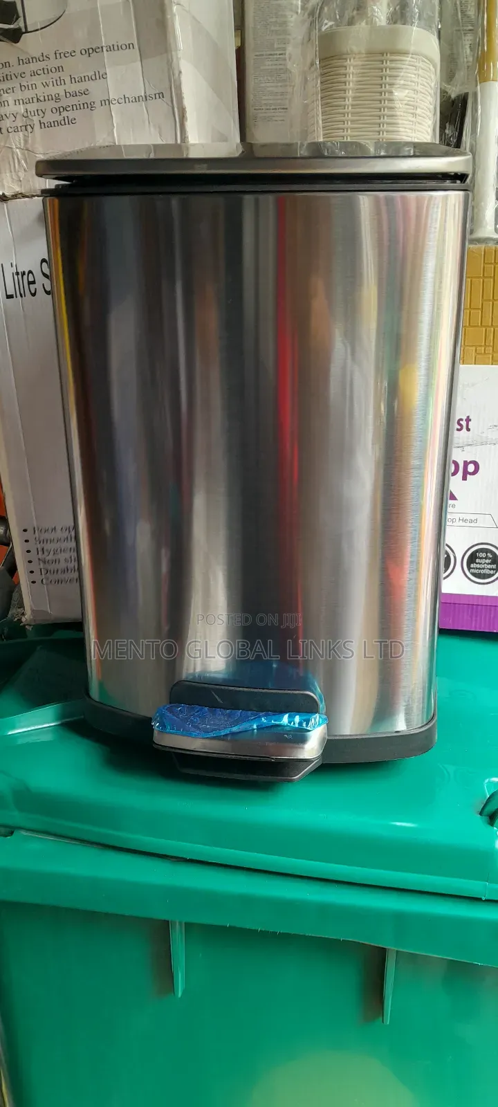 Square Stainless Pedal Bin