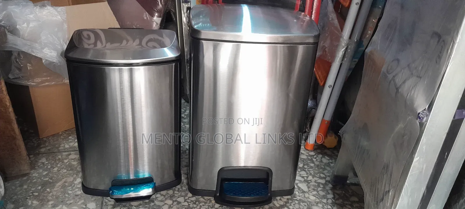 Square Stainless Pedal Bin