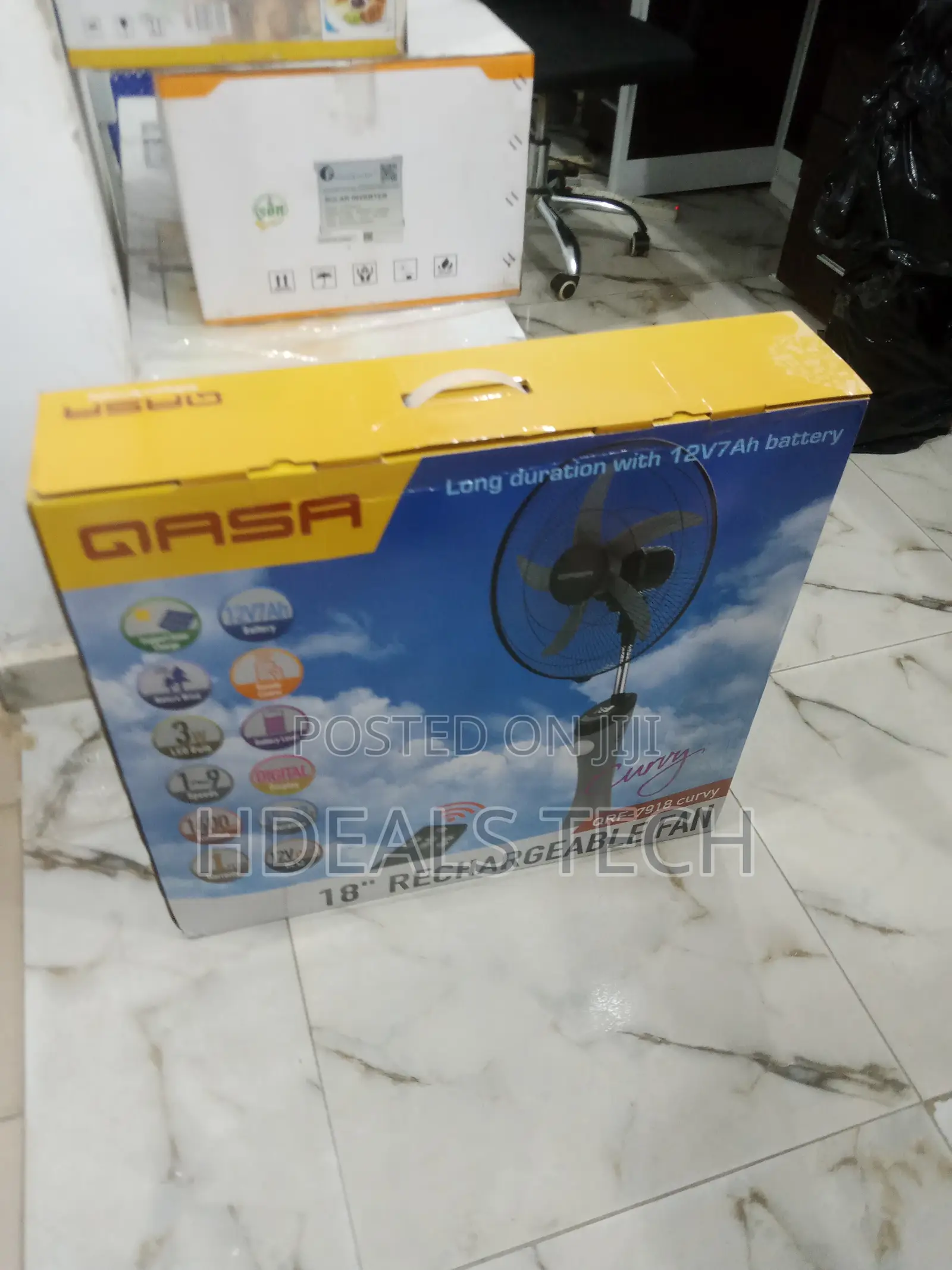 Original QASA 18'' Rechargeable Stand Fan