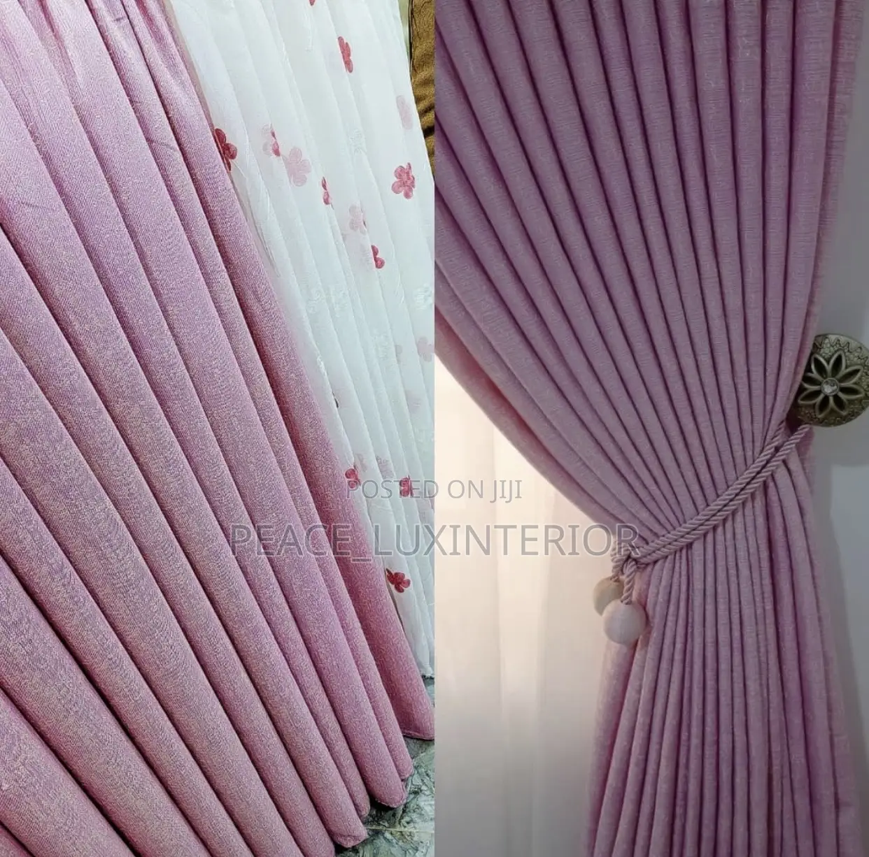 High Quality Peach Curtain