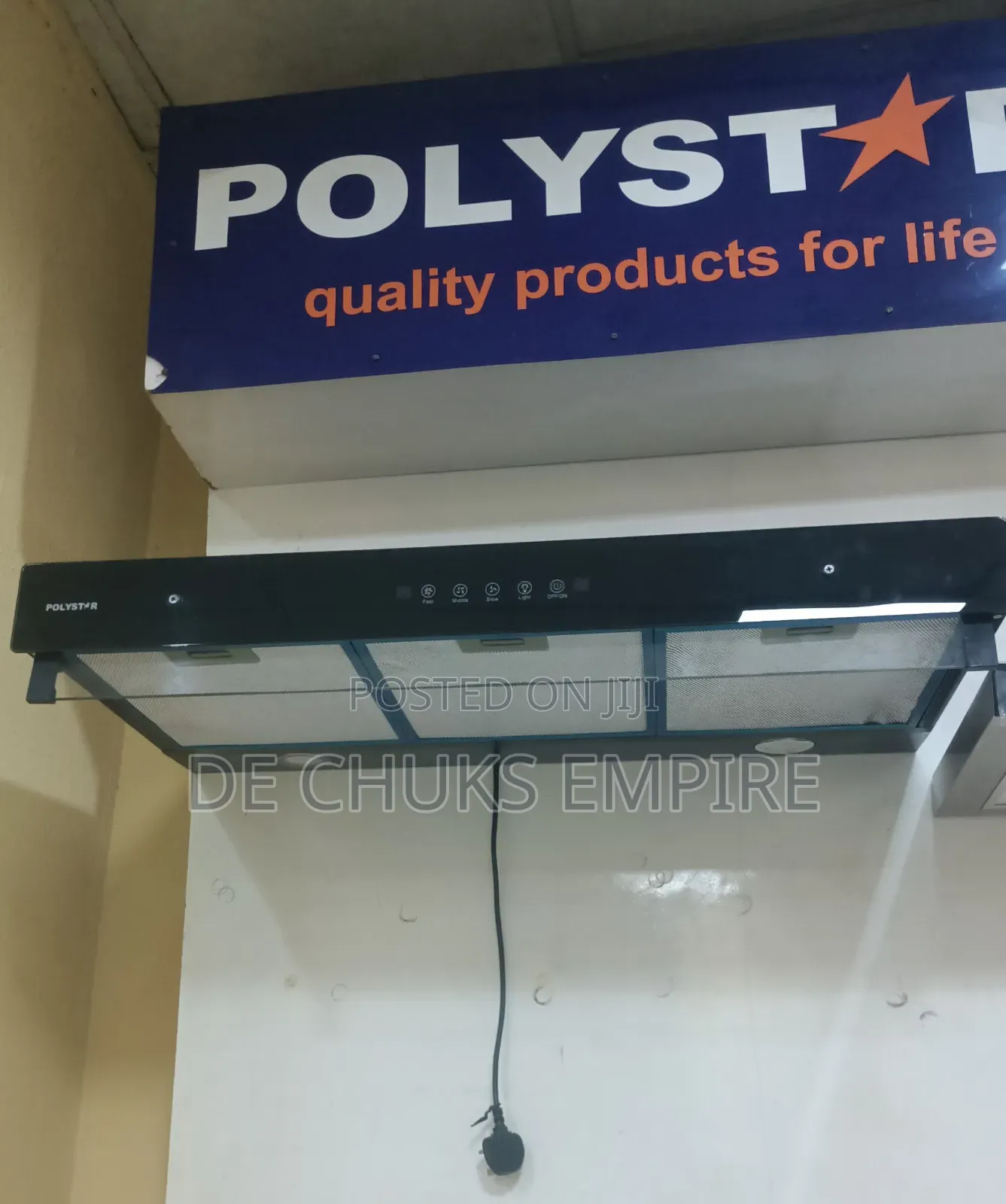 BRAND NEW Polystar 90cm Digital Cooker Hood Hand Wave Sensor