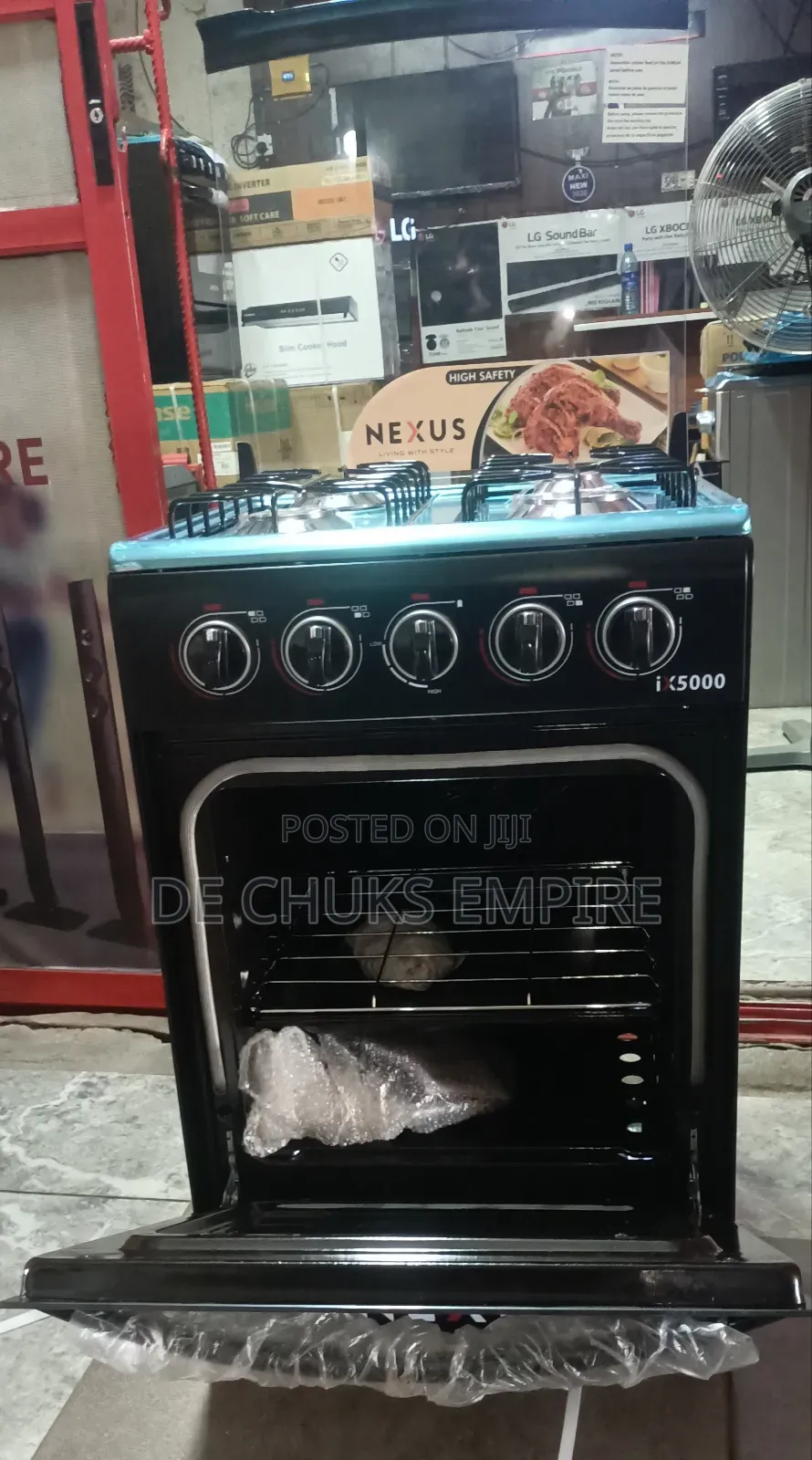 >NEXUS 4burner Standing Stove With Auto Ignition,Oven,Grill<