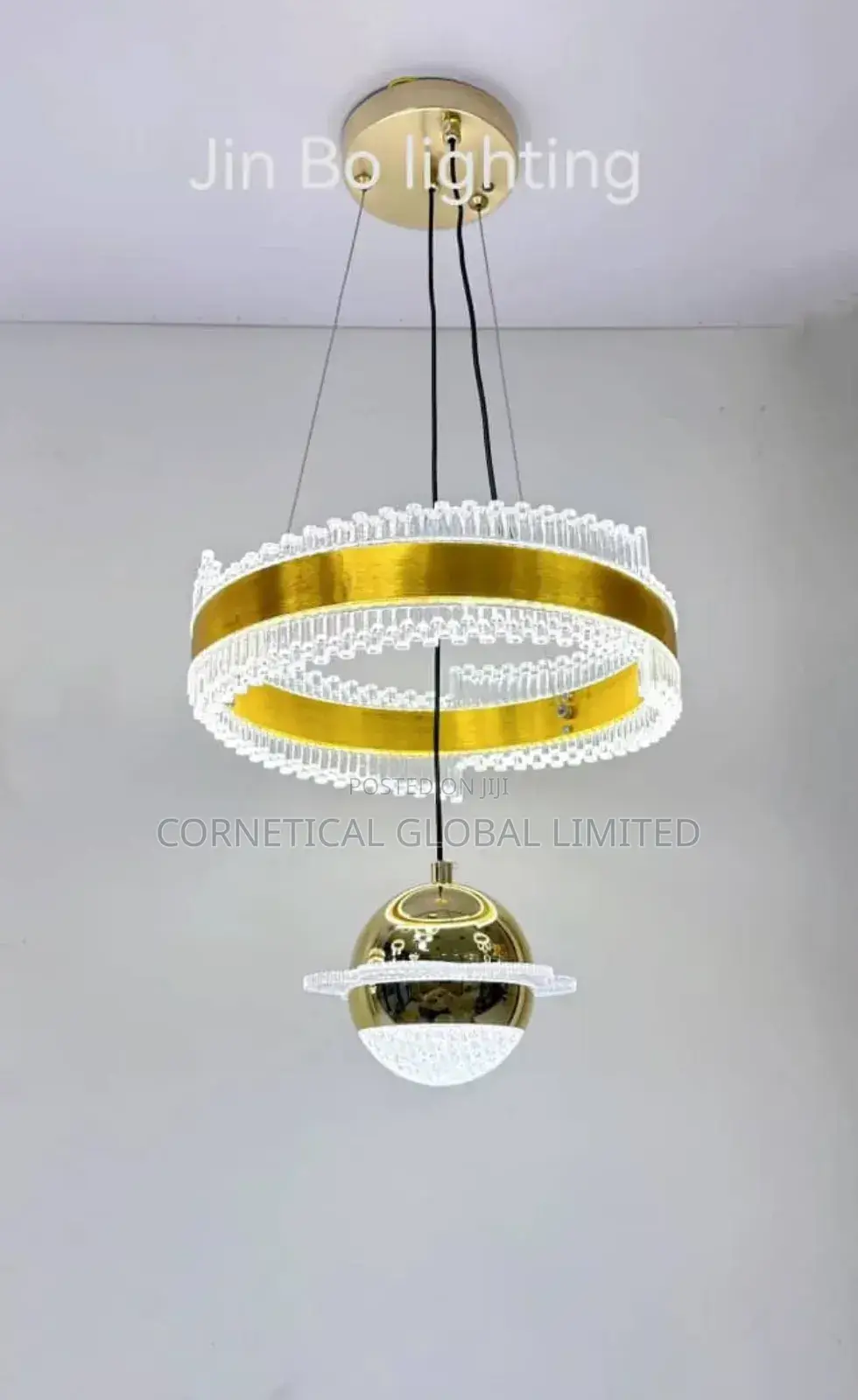 Modern Luxury Crystal Led Single Drop Pendant Light