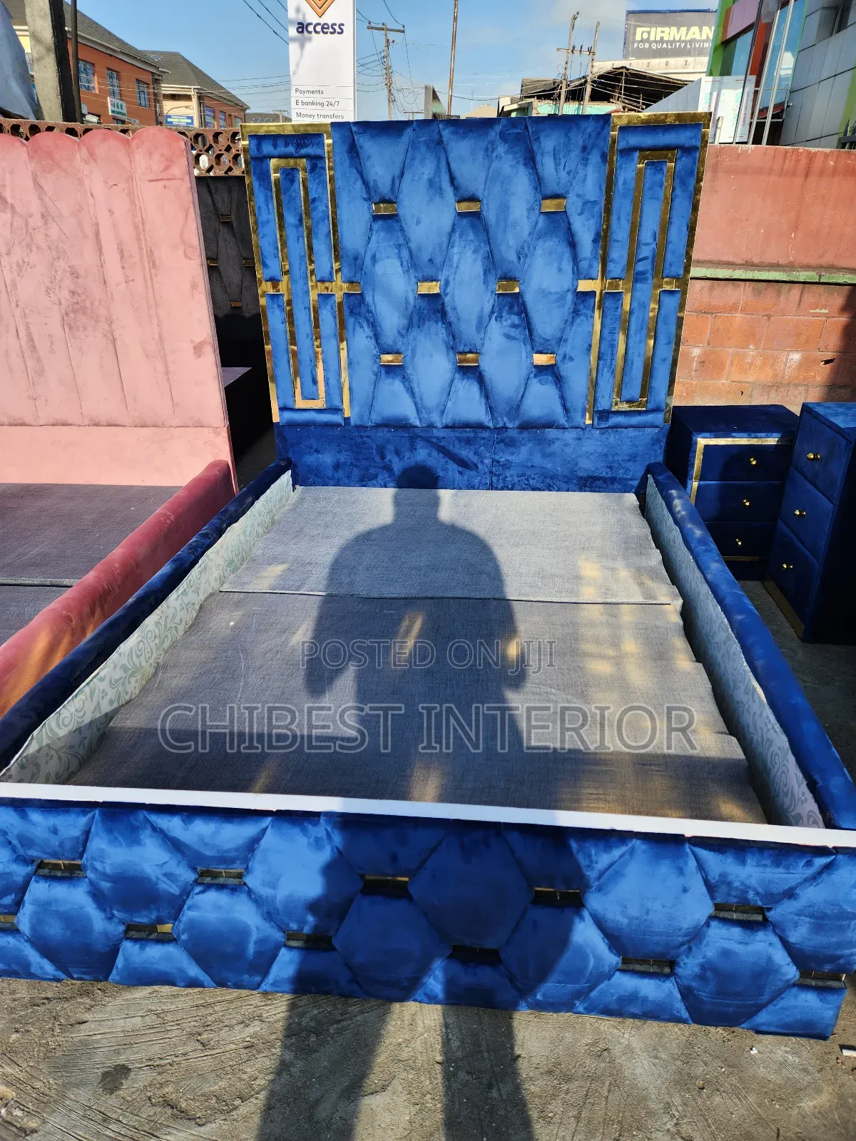 Blue 4.5by6 Bed Stand