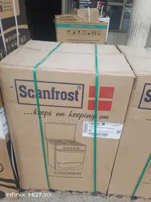 Scanfrost Standing Cooker 4 Buner Gas Cooker 2 Years W