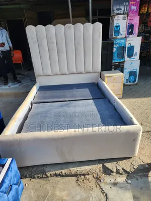 Simple 4 and Half by 6 Padded Bed Frame