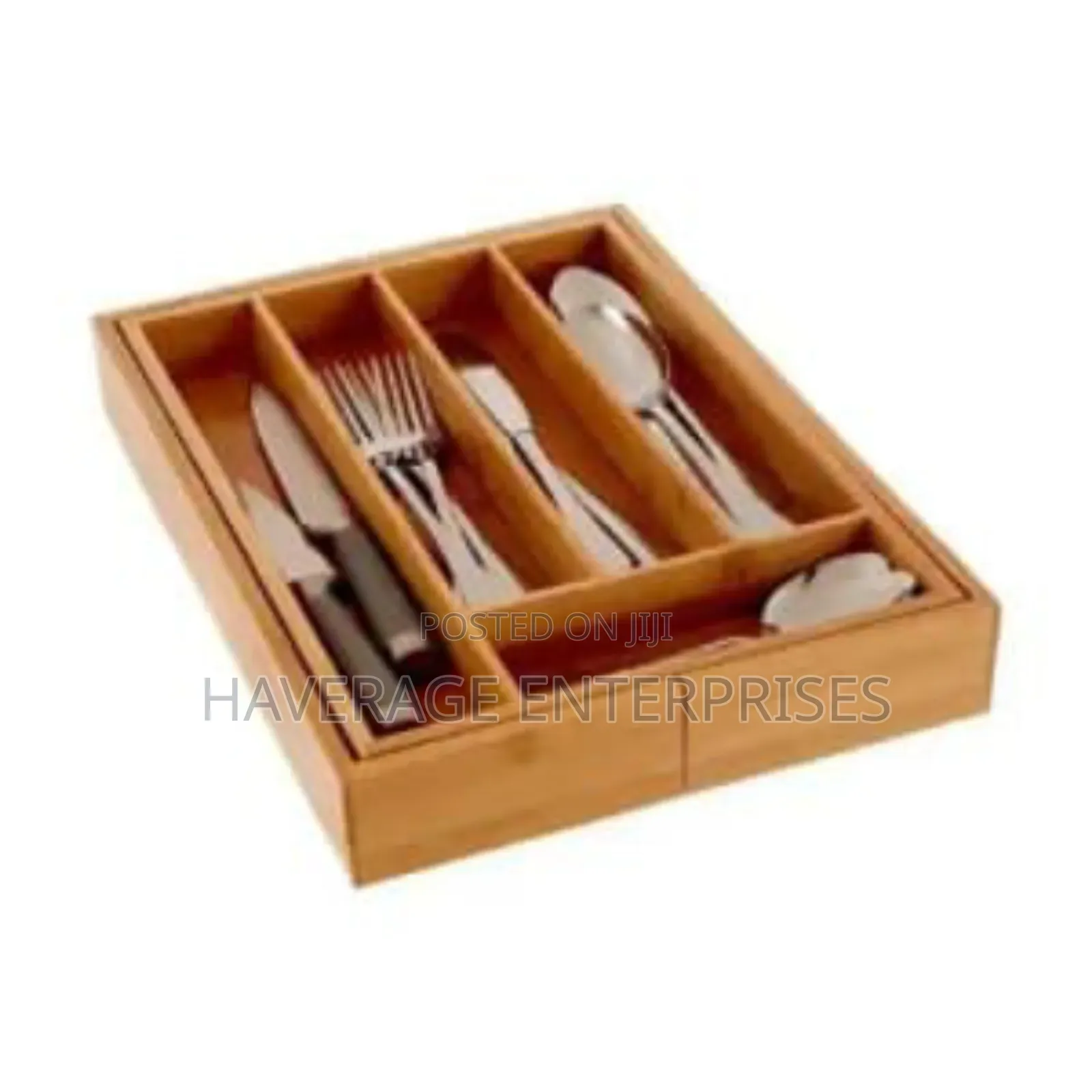 Extendable Wooden Cutlery Tray
