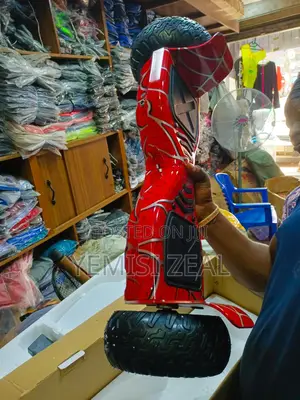 Red Hoverboard With Bluetooth Speaker and Led Light Remote