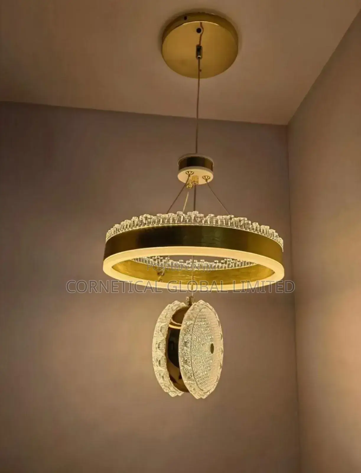 Modern Luxury Crystal Led Single Chandelier Pendant Light