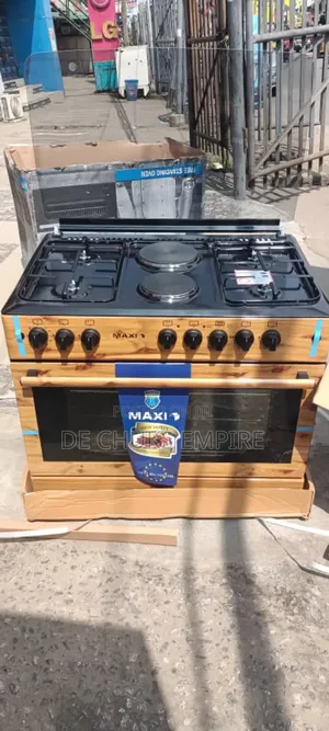 Brand>Maxi 90/60cm (4+2 Gas Electric) Standing Gas Cooker