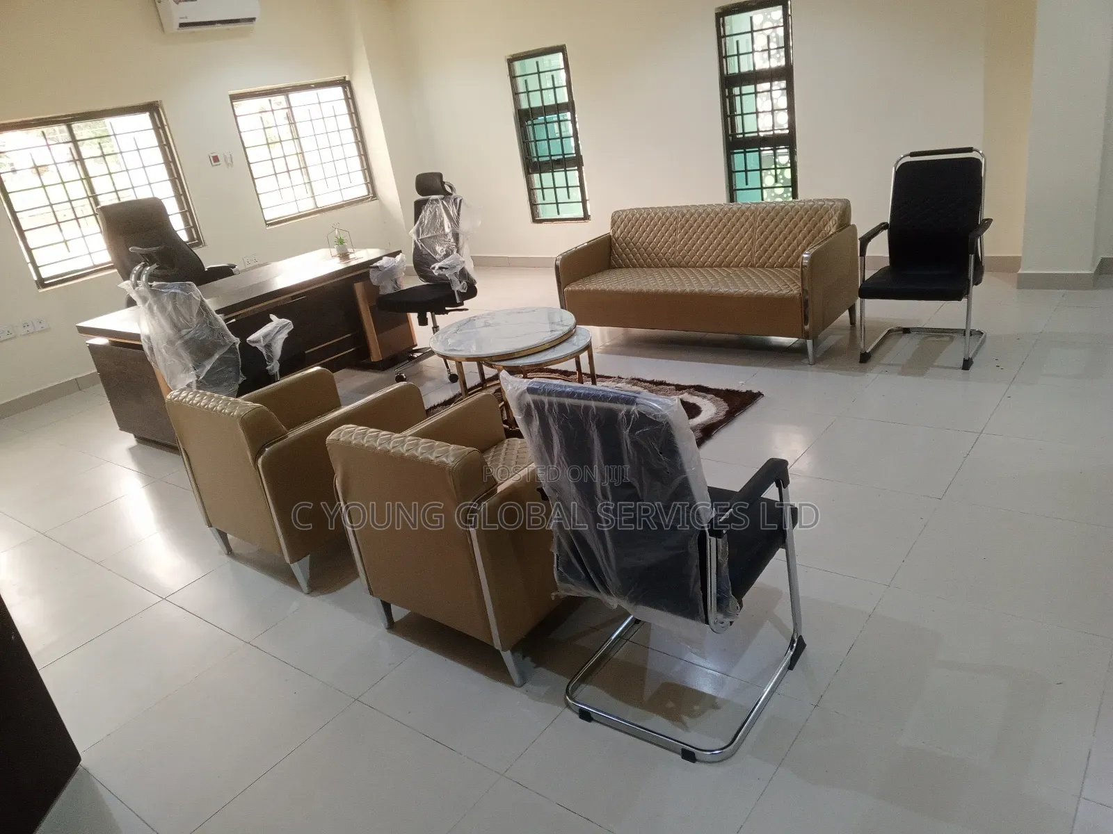 Complete Set of Office Table and Chairs