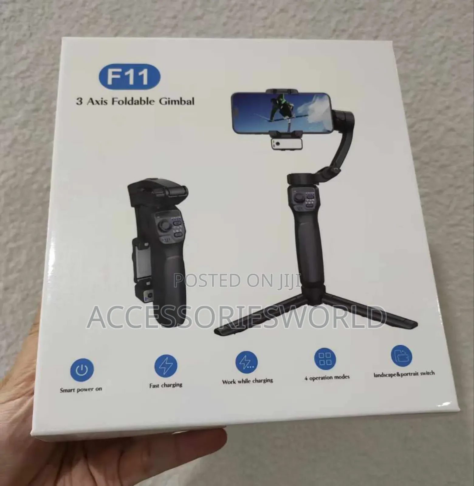 F11 Ai Face Tracking Flashlight 3-Axis Gimbal Stabilizer