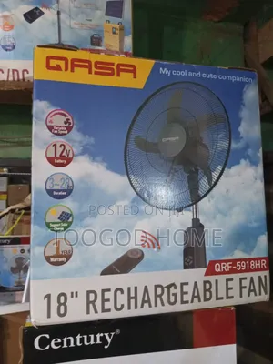 QASA Rechargeable Fan 18 " With Remote