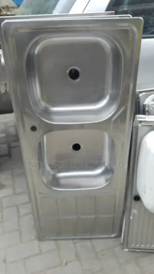Stainless Kitchen Sink Double Bowl Single Tray