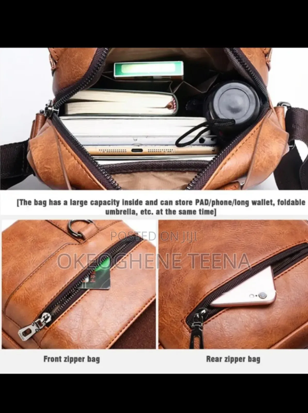 Men Durable Small 3 in 1 Shoulder Bag.