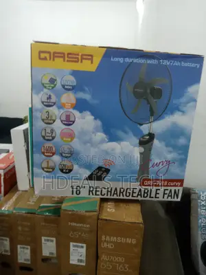 Best Choice QRF-7918 Curvy Rechargeable Standing Fan - Qasa