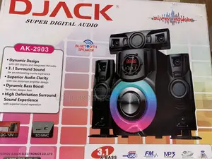 Djack 3.1 Home Theater System With Bluetooth Connectivity.